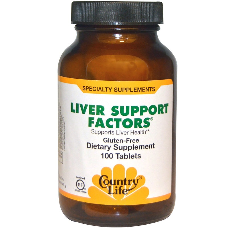 Country Life Gluten Free Liver Support Factors, 100 Tablets