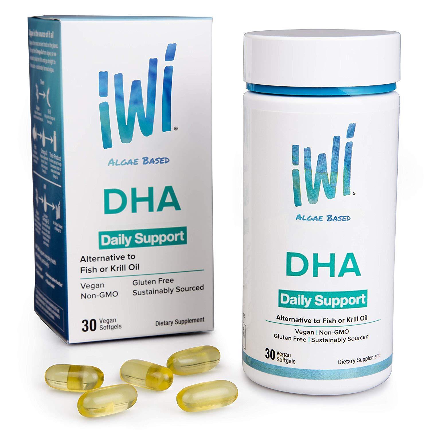 Iwi - Omega-3 Oil DHA Daily Support Algae Based oil - Highland Health Foods