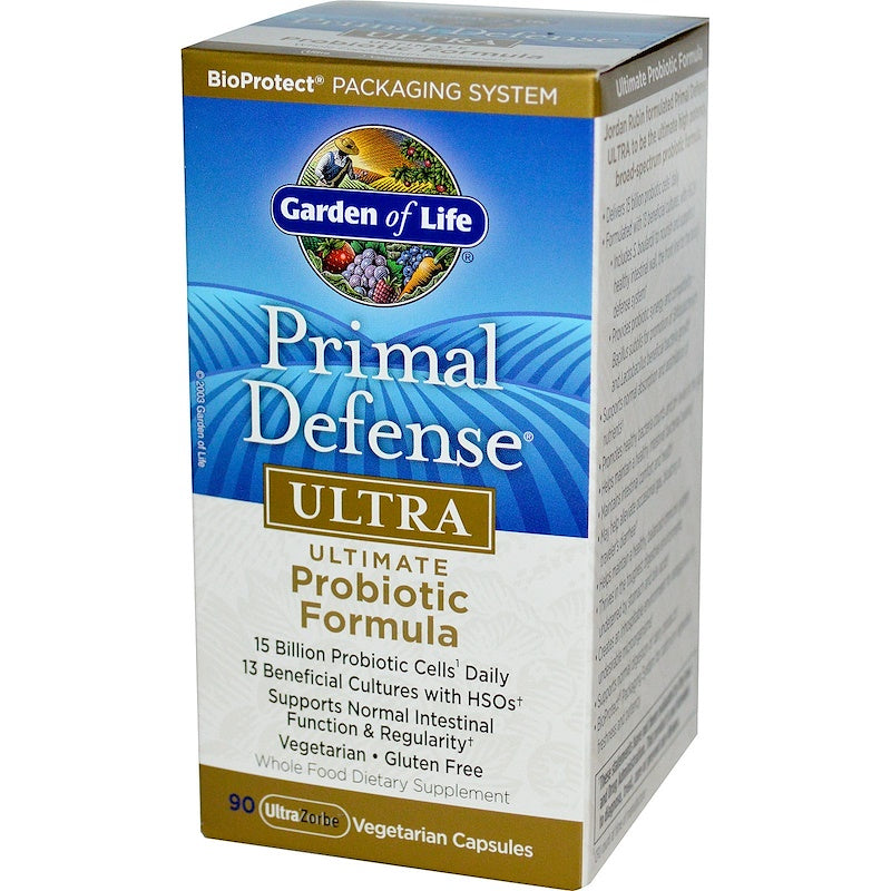 Garden of Life Primal Defense ULTRA Ultimate Probiotic Formula, 90 Vegetarian Capsules