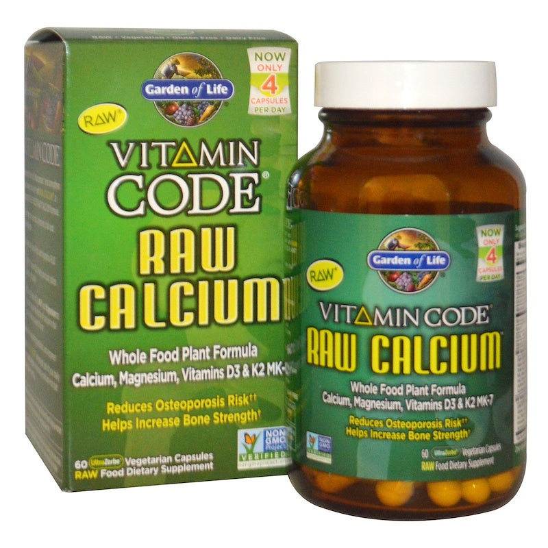 Garden of Life Vitamin Code Raw Calcium, 60 Capsules
