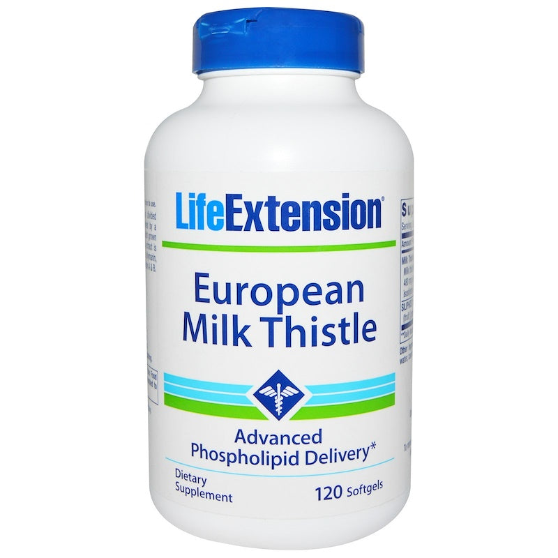Life Extension European Milk Thistle – Advanced Phospholipid Delivery, 120 Softgels