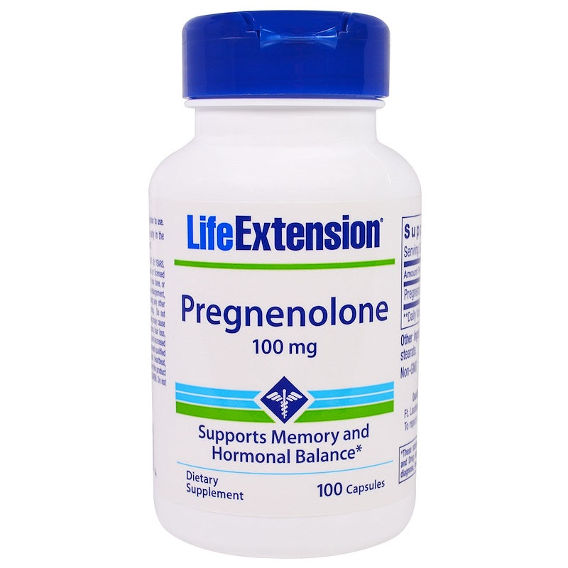 Life Extension Pregnenolone 100mg By 100 Capsules