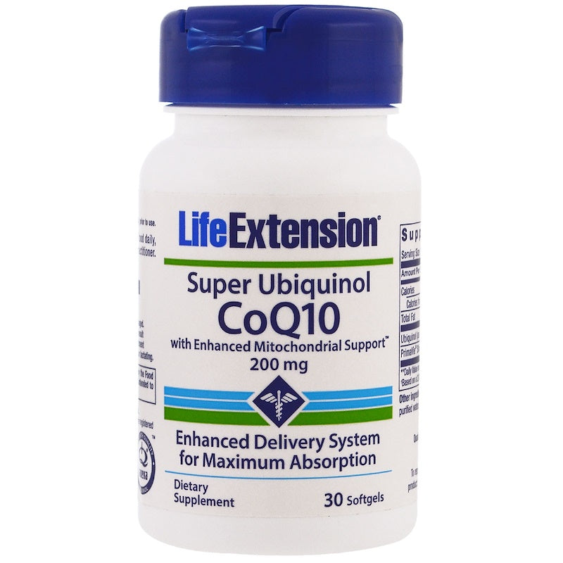 Life Extension Super Ubiquinol CoQ10 200 Mg 30 Pearls