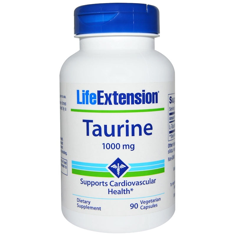 Life Extension Taurine 1000 Mg, 90 Vegetarian Capsules