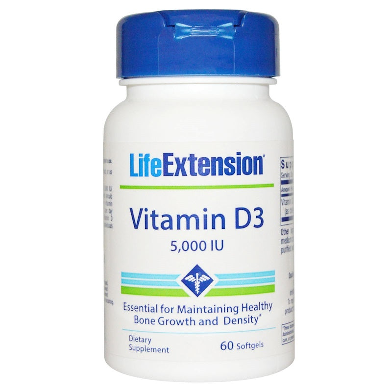 Life Extension Vitamin D3, 125 Mcg, Softgels