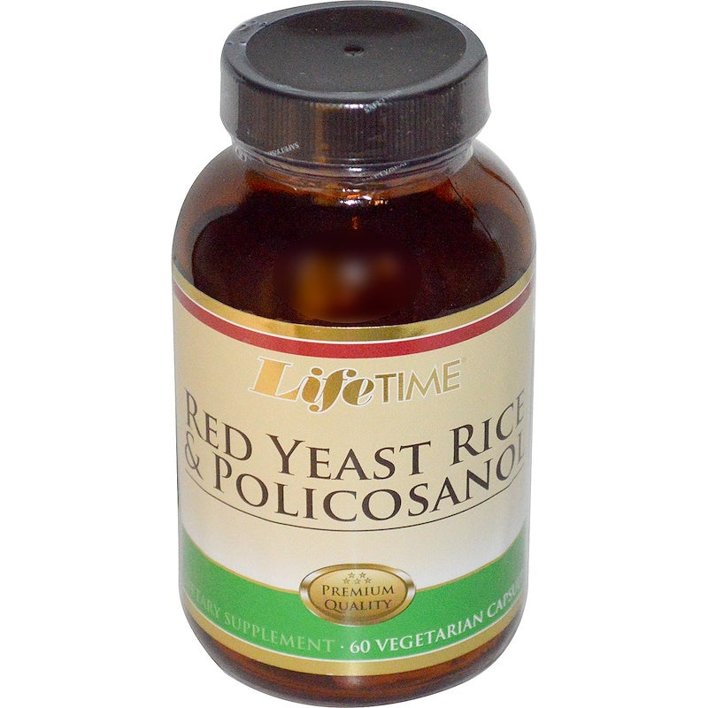 Lifetime Life Time, Red Yeast Rice & Policosanol, 60 Veggie Caps