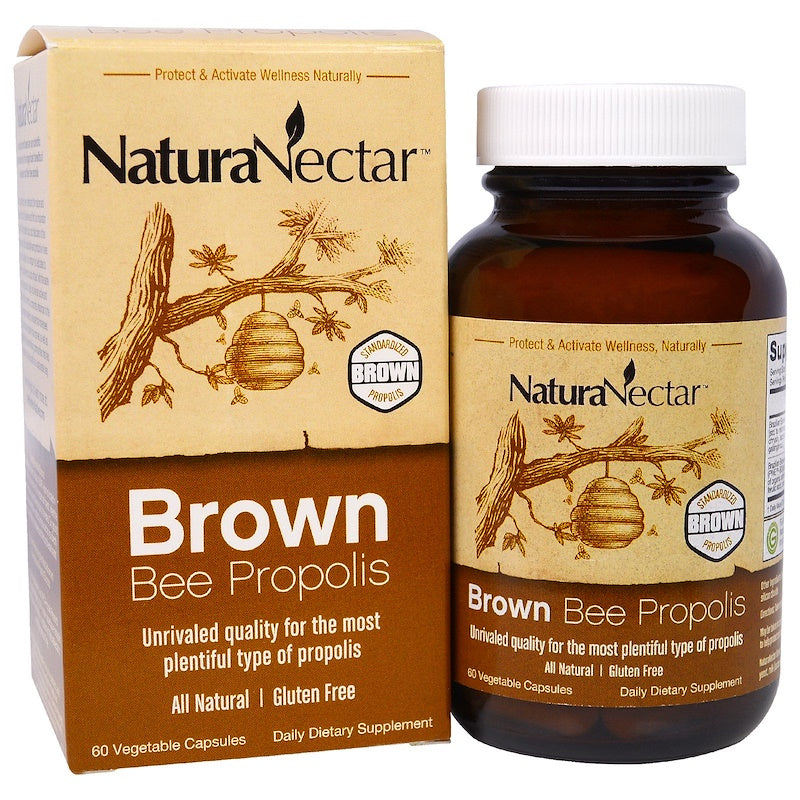 NaturaNectar NaturaNectar, Brown Bee Propolis, 60 Vegetable Capsules