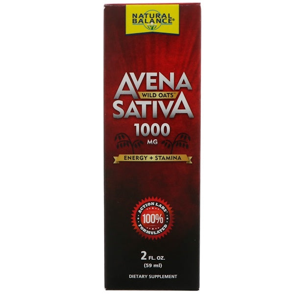 Natural Balance Avena Sativa, Wild Oats, 1000 Mg, 2 Fl Oz (59 Ml)