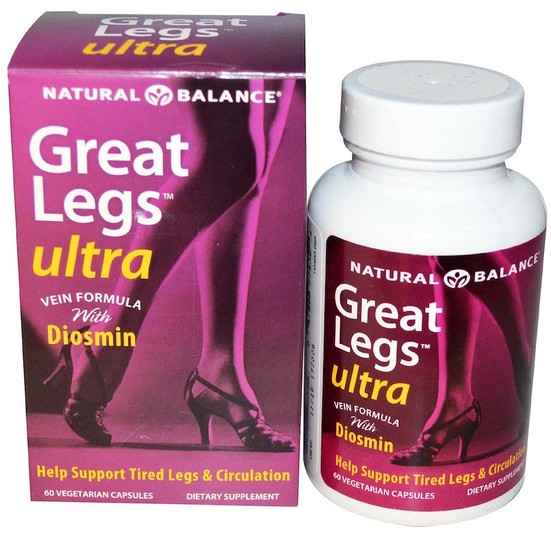 Natural Balance Great Legs Ultra, Enhanced Vein Formula, 60 Veg Caps