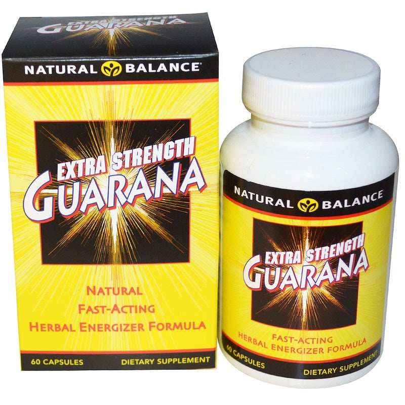 Natural Balance Extra Strength Guarana -- 60 Vegetarian Capsules