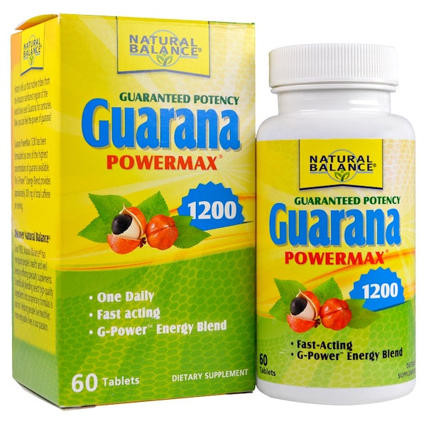Action Labs Guarana 1200 Powermax 60 Count By Natural Balance