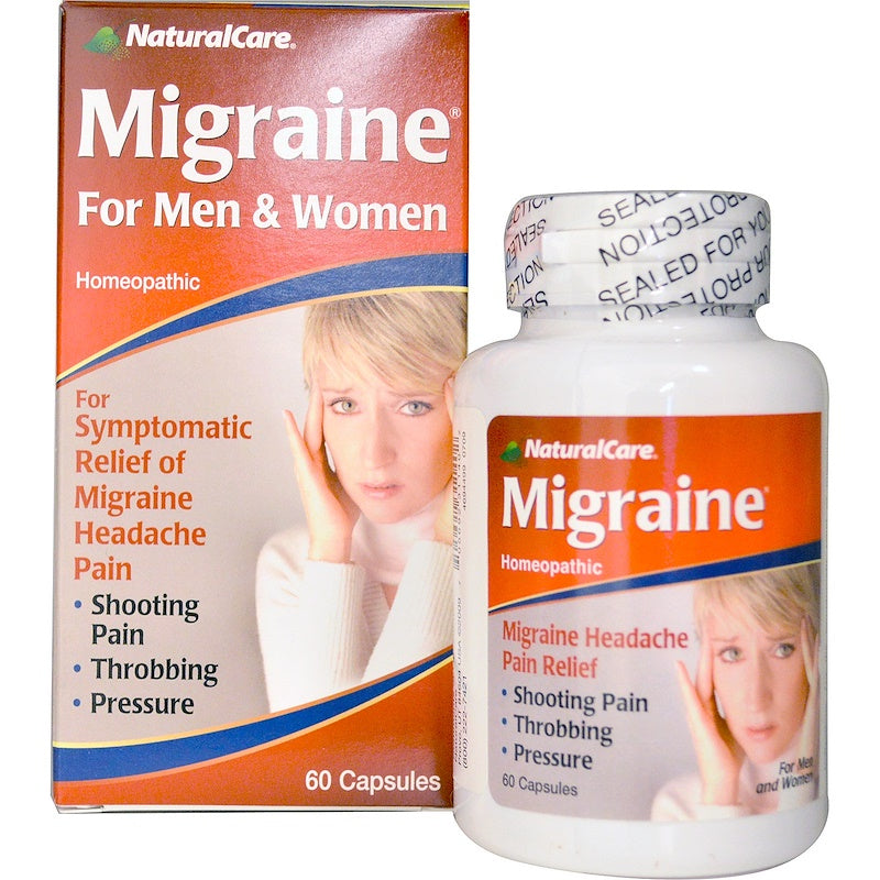 Natural Care NaturalCare, Migraine, For Men And Women, 60 Vegetarian Capsules