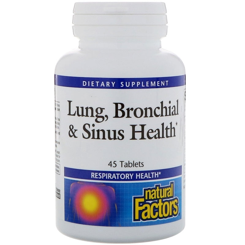 Natural Factors Lung, Bronchial & Sinus Health, 45 Tablets