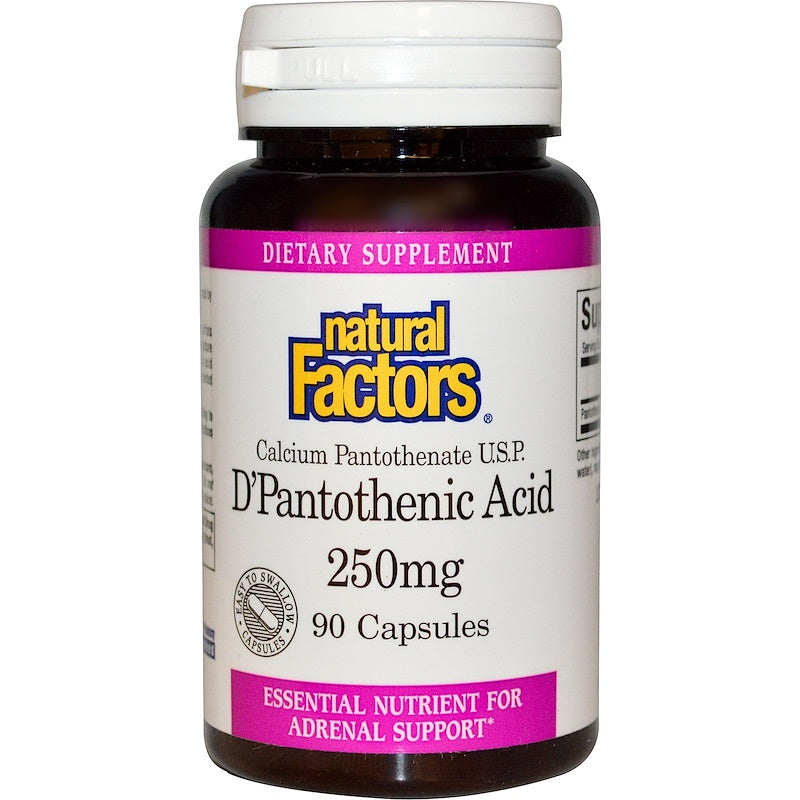 Natural Factors D'Pantothenic Acid, 250 Mg, 90 Capsules