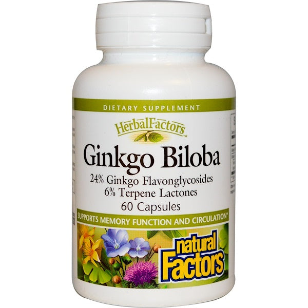 Natural Factors Ginkgo Biloba, 60 Capsules