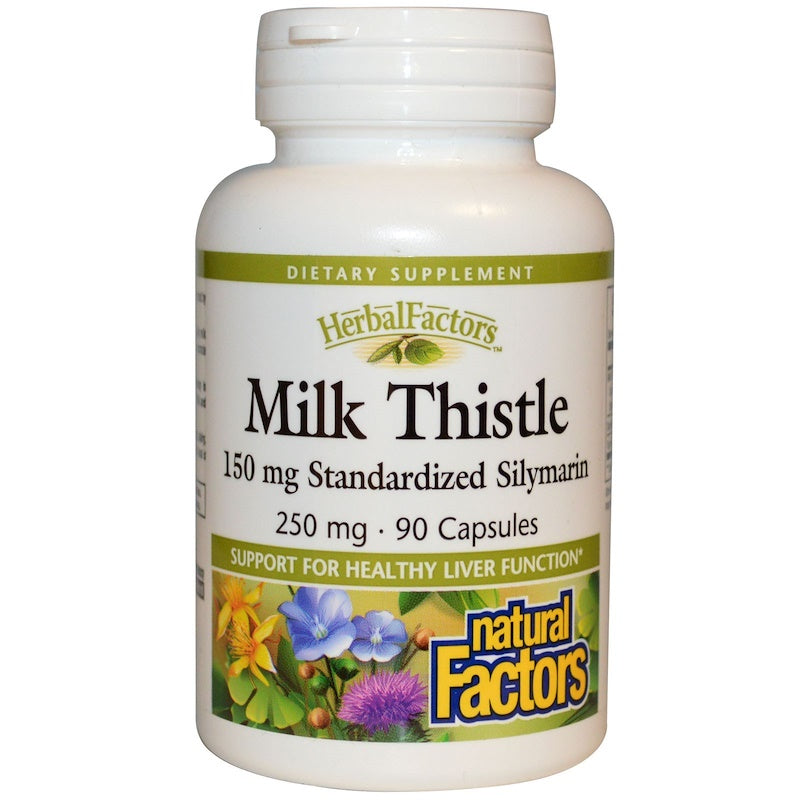 Natural Factors Milk Thistle, 250 Mg, 90 Capsules