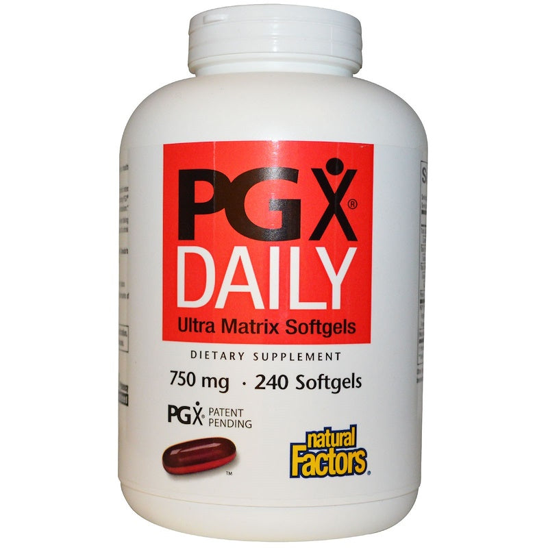 Natural Factors PGX Daily, Ultra Matrix Softgels, 750 Mg, 240 Softgels