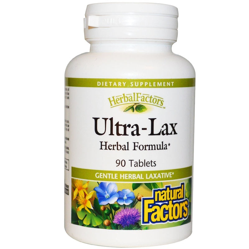 Natural Factors Ultra-Lax, Herbal Formula, 90 Tablets