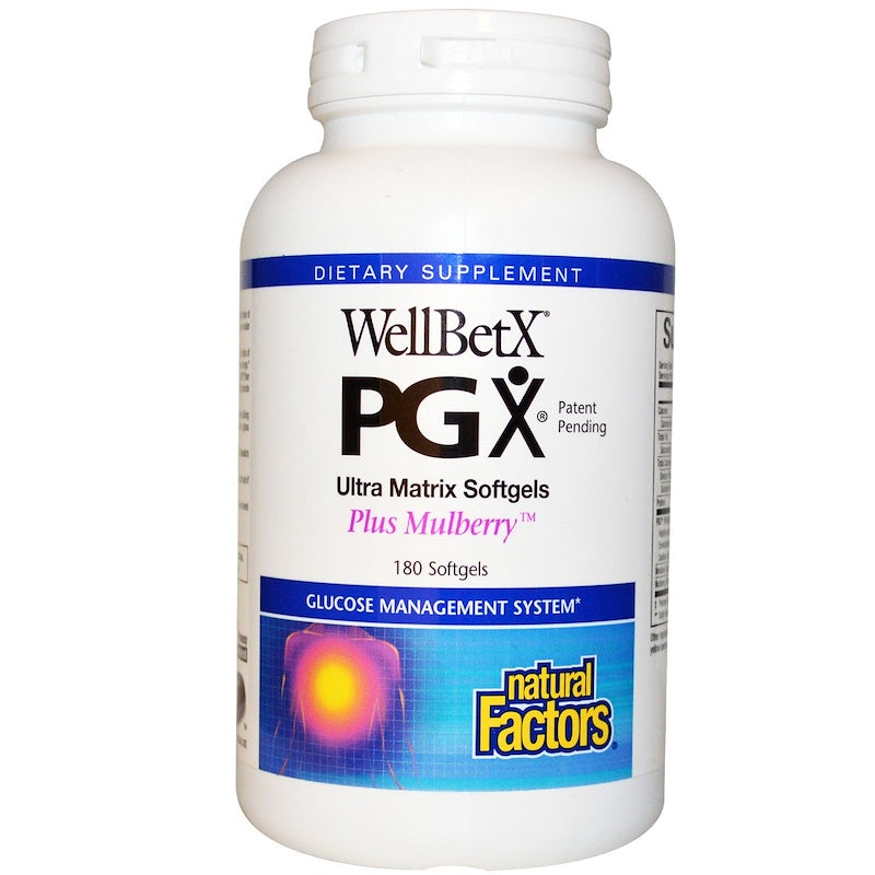 Natural Factors Wellbetx Pgx Ultra Matrix Plus Mulberry, 180 Softgels
