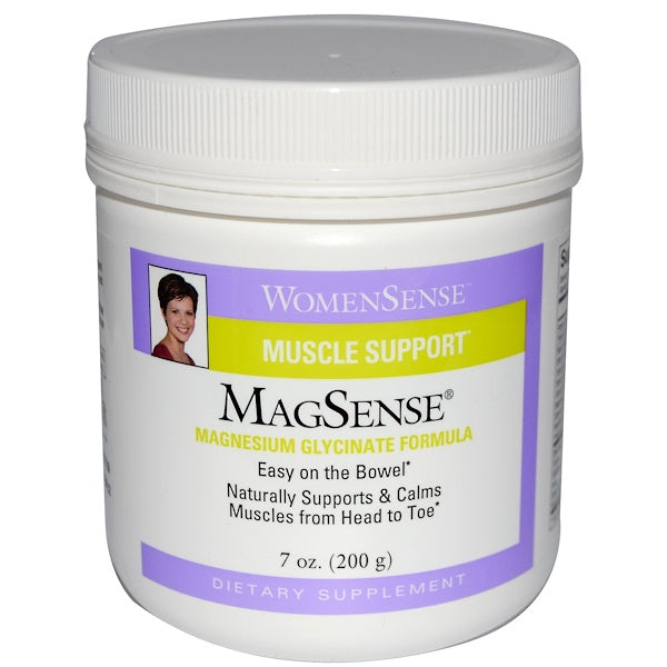 Natural Factors WomenSense, MagSense, Magnesium Glycinate Formula, 7 Oz (200 G)