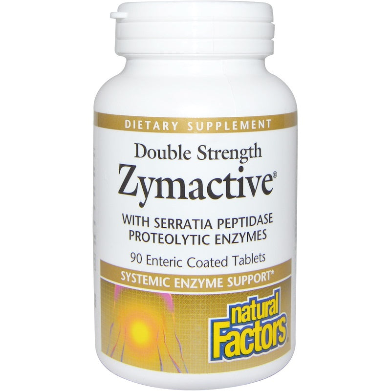 Natural Factors Zymactive, Double Strength, 90 Enteric Coated Tablets