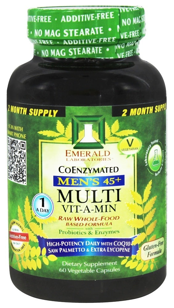 Emerald Labs Mens 45+ Multi Vit-A-Min - 60 Vegetarian Capsules