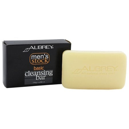 Aubrey D. Organics - Men's Stock Basic Cleansing Bar Soap - 4 Oz