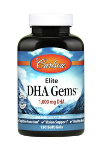 Carlson Elite DHA Gems 120 Soft Gels