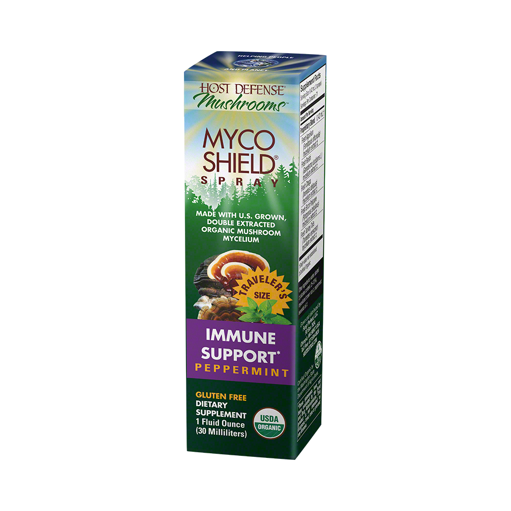 Host Defense-MycoShield Spray Peppermint, 0.5 fl oz - Highland Health Foods