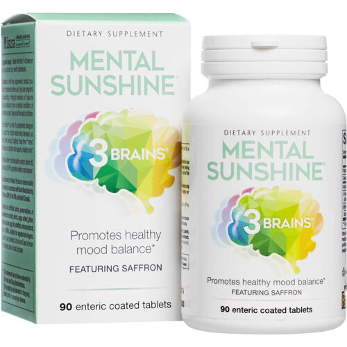 Natural Factors 3 Brains Mental Sunshine, 90 Tablets